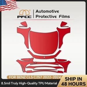 For Mercedes Benz CLS C257 2022-UP Full Front Precut Paint Protection Film PPF - Picture 1 of 20