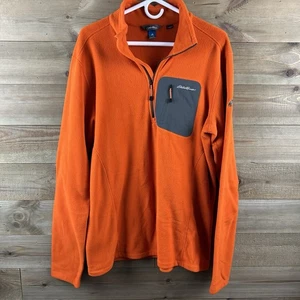 Eddie Bauer Mens Jacket First Ascent 1/4 Zip Fleece  Pullover LT Large Tall - Picture 1 of 10