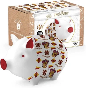 Ceramic Kids gy Bank Harry Potter Hogwarts Gryffindor Money Box - Picture 1 of 8