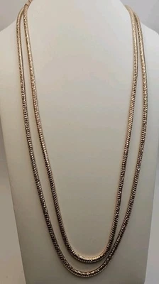 Ожерелье Kenneth Cole New York Rose Gold-Tone Modern Essentials блестящее 50 дюймов веревка - Изображение 1 из 4