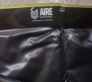 Aire Industrial Berm Portable Containment 70" x 70" x 4" Black Yellow Reflective - Picture 1 of 4