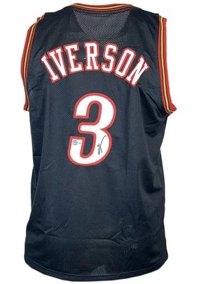 Allen Iverson Signed Custom Philadelphia 76ers Jersey (Beckett) - Image 1 of 4