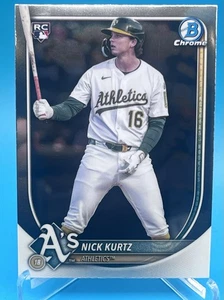 2025 Bowman Chrome Nick Kurtz #93 Rookie Card Athletics Rookie of the Year Mint - Picture 1 of 3