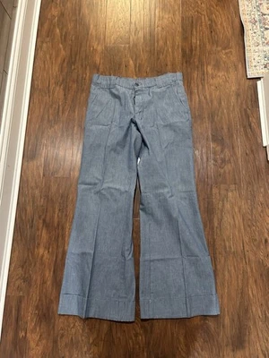 Farah Vintage 1970s Mens Flare Bell Bottoms 60s-70s Size 32x32 - Image 1 of 4