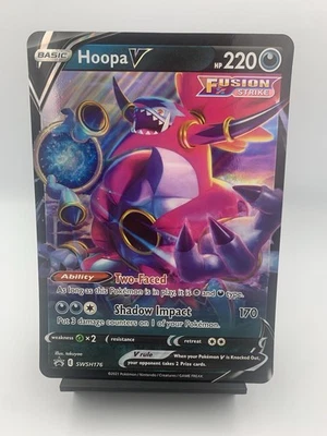Hoopa V SWSH176 Sword & Shield Promo Jumbo Pokemon Card - Image 1 of 2