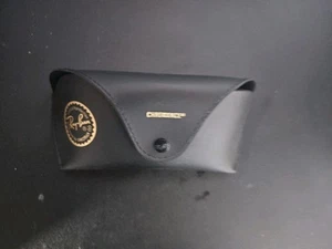 Ray Ban Smooth Black Leather Sunglasses Case - Picture 1 of 3