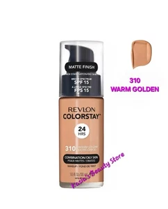 Revlon Colorstay Foundation 24H Combination/Oily Skin 310 WARM GOLDEN 30ml SPF15 - Picture 1 of 2