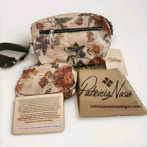 Patricia Nash Piper Coated Canvas Crossbody w/Pouch-Parisian Newspaper-$199.95 - Picture 1 of 11