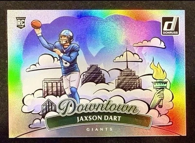2025 Donruss Football Jaxon Dart Horizontal Downtown  SSP CASE HIT.. CHASER 12  - Image 1 of 2