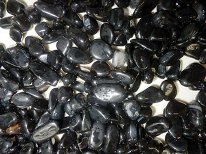 Polished Black Agate Stone 0.5 to 2 g Very Small size pieces 140 gram Lot - Picture 1 of 10