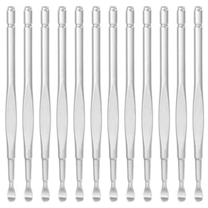 12 Stück Edelstahl Ohr Löffel Wachs Schaber Reinigung Metall Werkzeuge Pickel - Bild 1 von 12