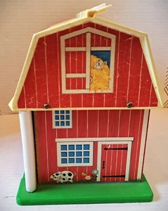 VINTAGE 1986 Fisher Price Little People Play Family Barn Farm - Picture 1 of 11