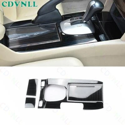 Panel de cambio de marchas consola central de acero negro para Honda Accord Crosstour 2008-12 Foto 1 de 4