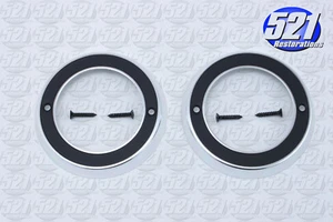 Courtesy Dome Light Bezels Pair Fits 64-66 Barracuda B Body 64-68 C Body Mopar - Picture 1 of 1