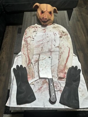Disfraz de carnicero de cerdo de Halloween para hombre  Foto 1 de 4