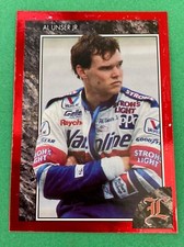 AL UNSER JR. ~ 1992 Legends Sports Memorabilia Red Foil Insert Indy 500 Card #27