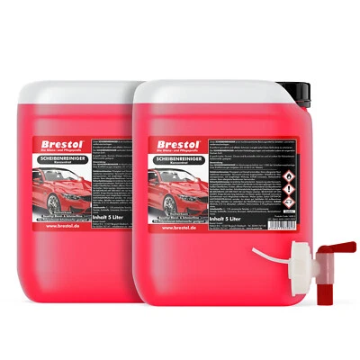 (8,30€/L) LIMPIADOR DE CRISTALES 10 L concentrado en bidón con grifo de desagüe cristal limpio - Imagen 1 de 2