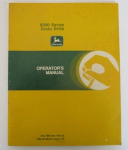 JOHN DEERE 8000 SERIES GRAIN DRILLS OPERATOR'S MANUAL OMN159519 *FREE SHIPPING* - Picture 1 of 9