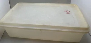 Tupperware Behälter mit Deckel 11x7 durchsichtig rechteckig - Bild 1 von 3