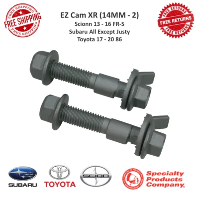 Par de cámara delantera ajustable SPC EZ Cam XR 14 mm para Subaru Impreza y Scion FR-S #81305 Foto 1 de 4
