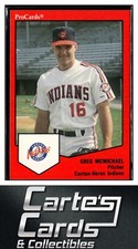 Greg McMichael 1989 ProCards Minor League Team Sets #1315 Canton-Akron Indians