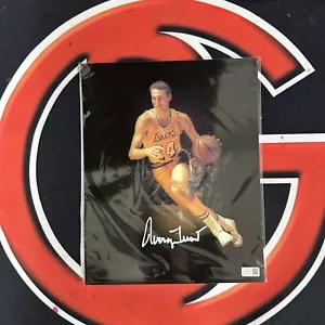 Jerry West Autographed Los Angeles Lakers Signed 8X10 Photo Edit JSA COA - Picture 1 of 3
