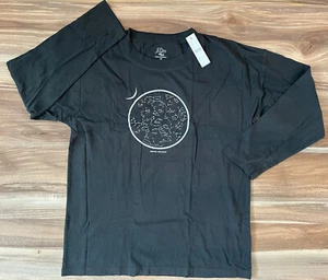 J. Crew Damen Langarm T-Shirt "Constellation" Grafik - Bild 1 von 4