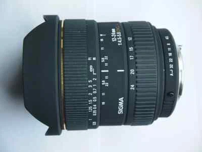 PENTAX FIT FULL FRAME SIGMA EX 12-24mm F4.5-5.6 LENS + CASE + CAPS + HOOD - Image 1 of 4