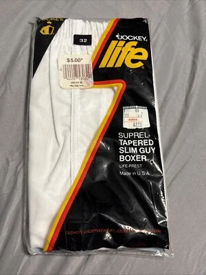 Boxer Jockey Life Tapered Slim Guy 1981 vintage talla 32 EE. UU. Foto 1 de 4