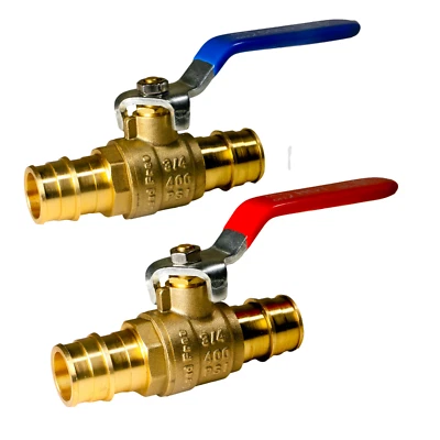 Válvula de bola Pex A de 2 piezas XFITTING, 3/4", una de cada una, F1960, válvula de expansión Pex A Foto 1 de 4