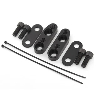Abrazaderas de manillar negras elevadores adaptador aluminio para Honda Goldwing GL1800 2001-17 - Imagen 1 de 15