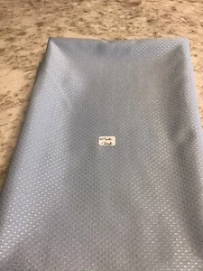 1 1/3 Yds 60” Wide Baby Blue Polyester Single Knit With Tonal Shimery Dots. - Picture 1 of 3