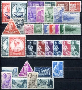 MONACO 1946 Yvert 274-300,PA13-21 ** POSTFRISCH TADELLOS JAHRGANG (00246 - Bild 1 von 2