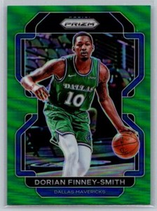 2021  Panini Prizm #208 Dorian Finney-Smith Green Prizm Mavericks