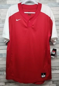 Nike Mens Large Jersey Stock Vapor 1 Button Laser Baseball Softball 818541-658 - Picture 1 of 13