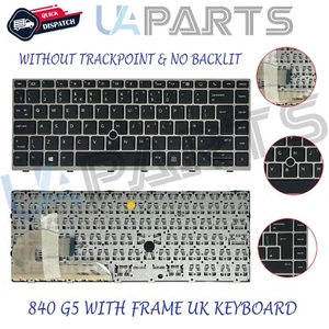 Rechange Pour HP Elitebook 745 G5 840 G5 G6 Clavier Ru Portable Clavier + Cadre - Afbeelding 1 van 3