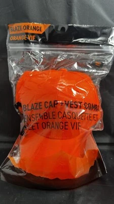 Hunter Neon Blaze Orange Hi-Res Cap & Vest Combo OSF FAST SHIP! T42 - Image 1 of 4