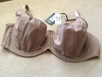 Sculptresse 44DDD (E) Chi Chi Balconnet Cappuccino  Underwire Bra Style 7695 NWT - Image 1 of 4