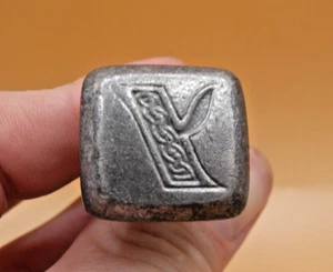 Vintage Aluminium keltische Initiale "Y" Siegelwachs Stempel Siegel - Bild 1 von 4