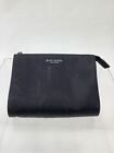 Kate Spade Black Fabric Top Zip Clutch Cosmetic Pouch