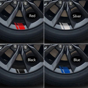 6pcs Reflective Car Wheel Rim Vinyl Decal Stickers Trims Accessories For 16"-21" - Bild 1 von 23