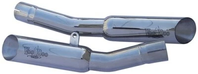 Escape doble corto vudú 08-11 Kawasaki ZX14 pulido VEZX14K8P Foto 1 de 2