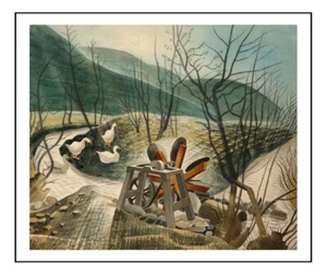 The Waterwheel 1938 by Eric Ravilious - 23x16" (A2) - Picture 1 of 1