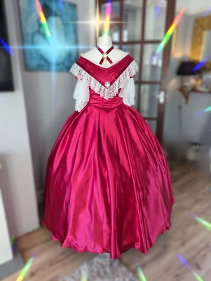 Victorian Dress Civil War Period Costume southern belle 1860 Scarlett O'Hara NEW - Image 1 of 4