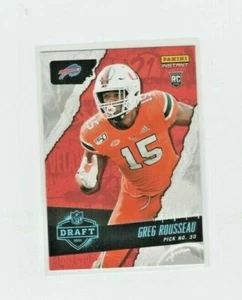 2021 Panini Instant Draft Night Greg Rousseau RC Buffalo Bills Hurricanes #18 - Bild 1 von 2