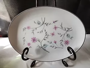 Piatto Incantesimo Vintage ARK-CREST 14,25” Raro Ritirato Bordo Argento Floreale - Foto 1 di 12