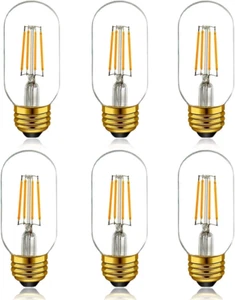 T14 / T45 LED Tubular Bulb 4W 2700K Warm White,E26 Dimmable Vintage Bulb,40W Equ - Picture 1 of 7