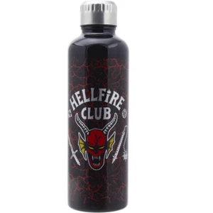 Stranger Things Hellfire Club Metall Trinkflasche Edelstahl 500ml, Wasserflasche - Bild 1 von 2