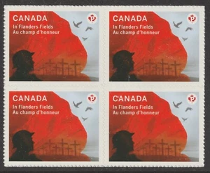 Canada 2836 In Flanders Fields P block 4 MNH 2015 - Picture 1 of 1