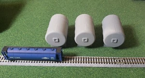 N Scale 1/160 3 pack Oil/Storage tanks Horizontal 3d printed for layout FREESHIP - Picture 1 of 5